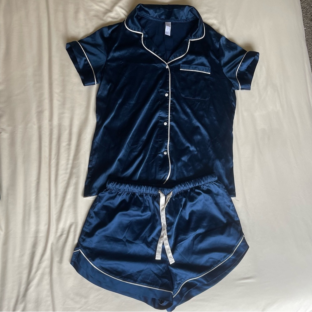 Stars Above - Matching Pajama Set - Navy - S